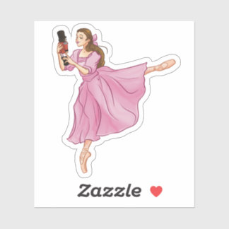 Sticker Clara Et L'Autocollant Ballerina Ballerina