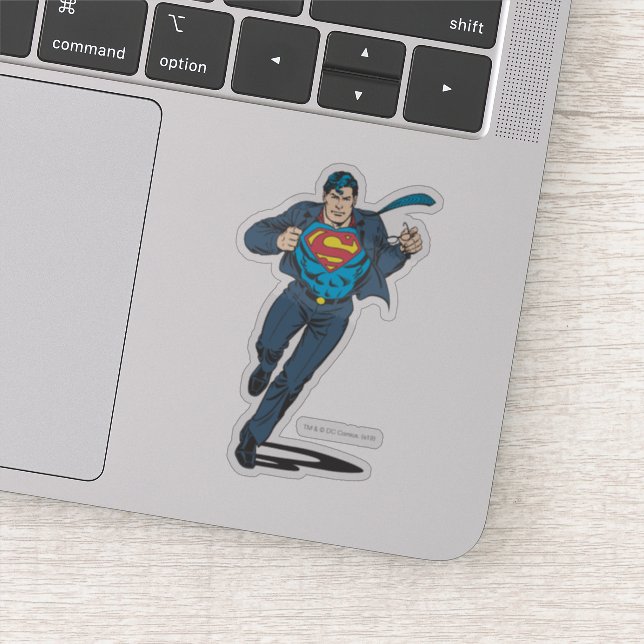 Sticker Clark Kent En Suit Superman (Détail)