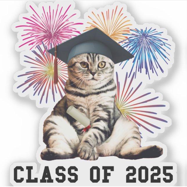 Sticker Classe d'Amoureux des chats 2025 (Devant)