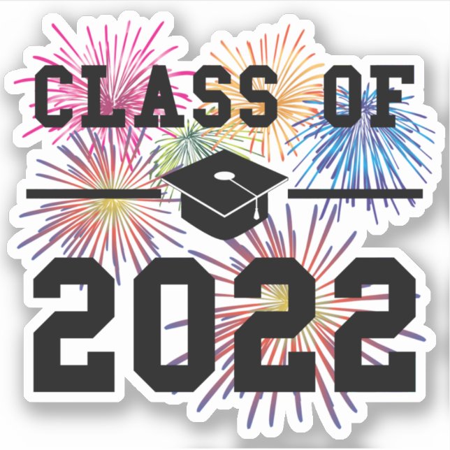 Sticker Classe de 2022 Graduation (Devant)