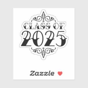 Sticker Classe de style tatouage de 2025 Graduation