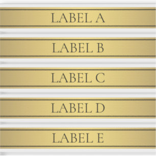 Sticker Classé Faux Gold Stripe