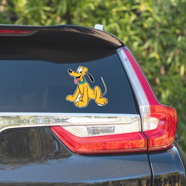 Sticker Classic Happy Pluto (Côté voiture)