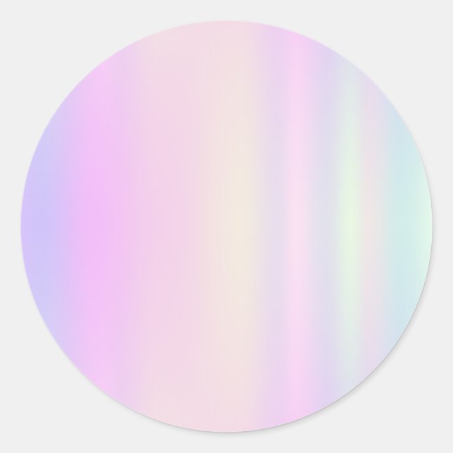 Sticker Classic Rond Faux Holo (Devant)