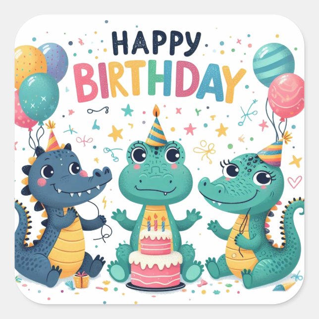 Sticker Classic Round Gold pour anniversaire heure (Devant)