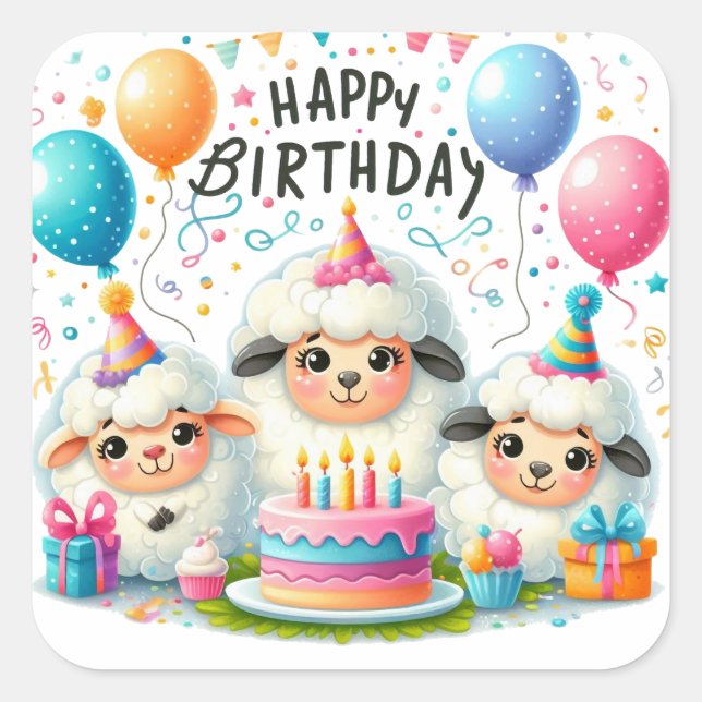 Sticker Classic Round Gold pour anniversaire heure (Devant)