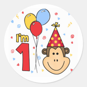 Sticker Classic Round Premier Anniversaire