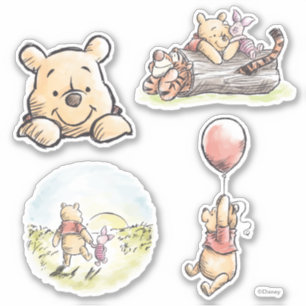 Sticker Classic Winnie l'Ooh Illustré