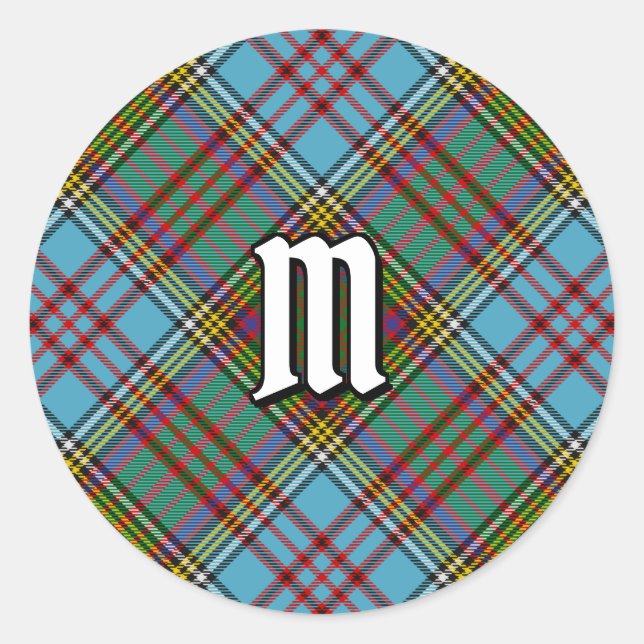 Sticker classique Clan Anderson Tartan (Devant)