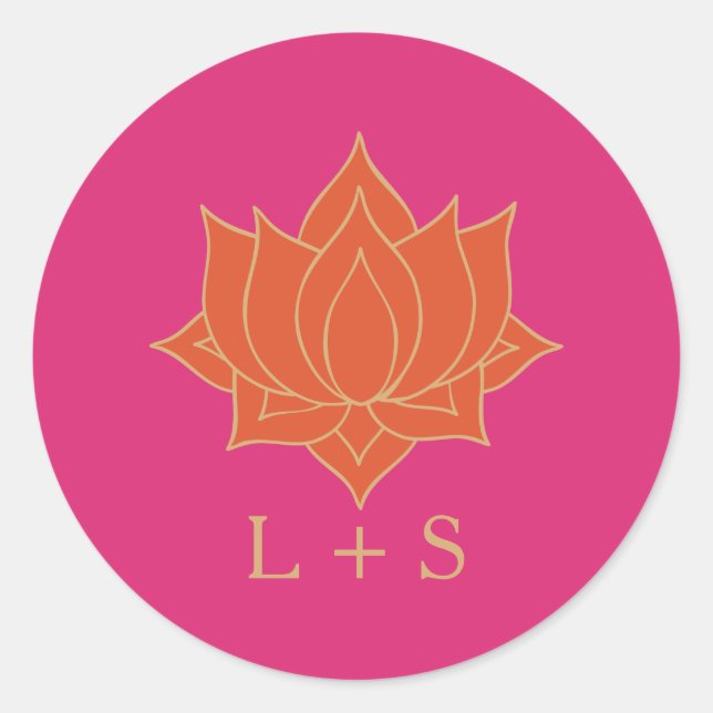 Sticker classique Mariage Mehndi élégant (Devant)