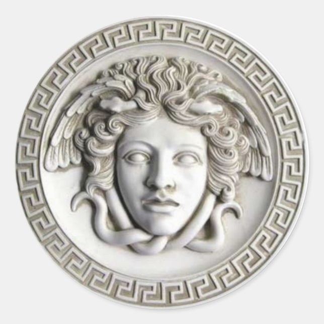 Sticker classique Medusa de Rondanini (Cameo White (Devant)