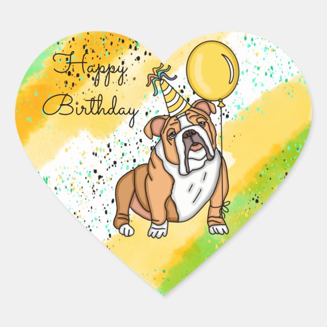 Sticker classique rond pour l'anniversaire de Bull (Devant)