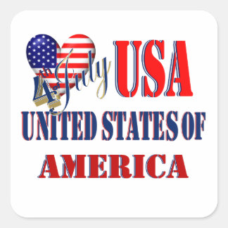 Sticker classique T-shirt 4 juillet USA