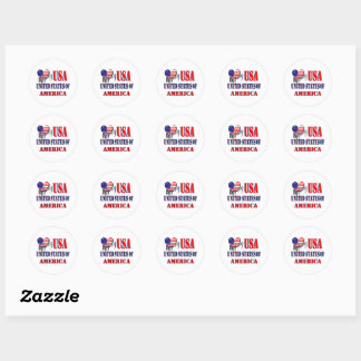 Sticker classique T-shirt 4 juillet USA