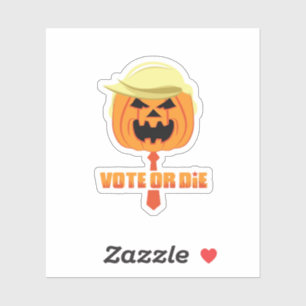 Sticker Classique Trumpkin Pour Halloween