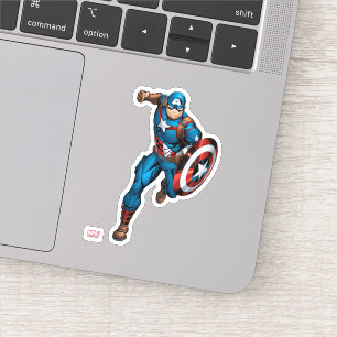 Sticker Classiques Avengers Captain America Court en Ava