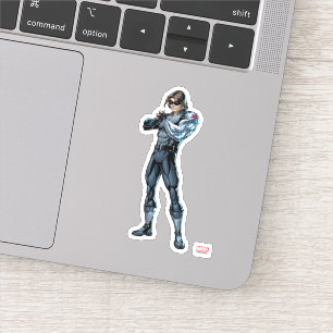 Sticker Classiques Avengers Winter Soldier tenant le poi