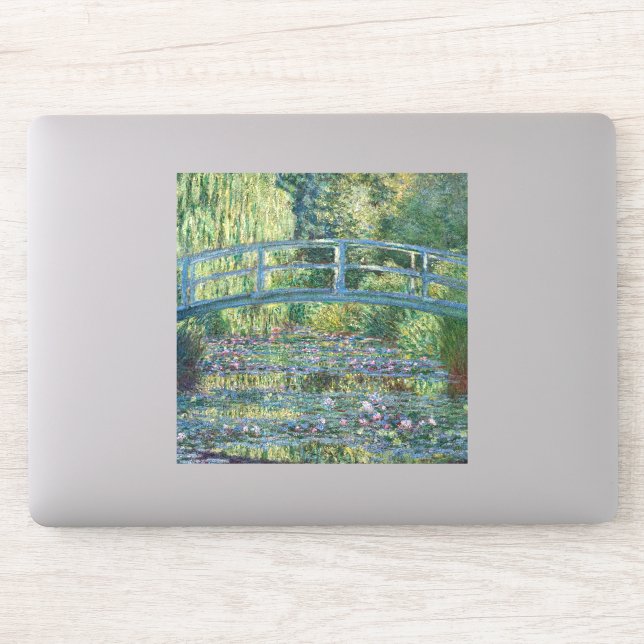 Sticker Claude Monet - Eau Lily étang, Harmonie verte (Ordinateur)