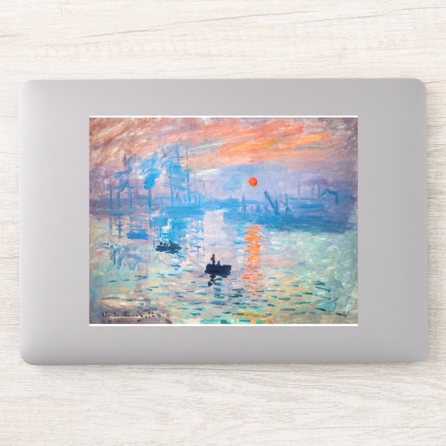 Sticker Claude Monet - Impression, lever de soleil (Ordinateur)