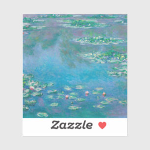 Sticker Claude Monet. L'Eau Est Nichée. Impressionnisme fr
