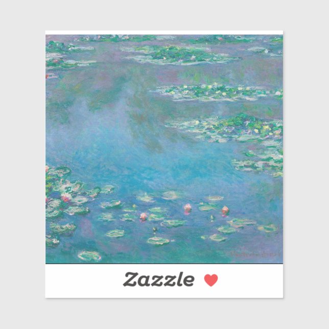 Sticker Claude Monet - Lys d'eau (Feuille)