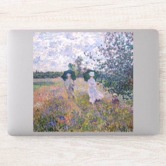 Sticker Claude Monet - Promenade près d'Argenteuil (Ordinateur)