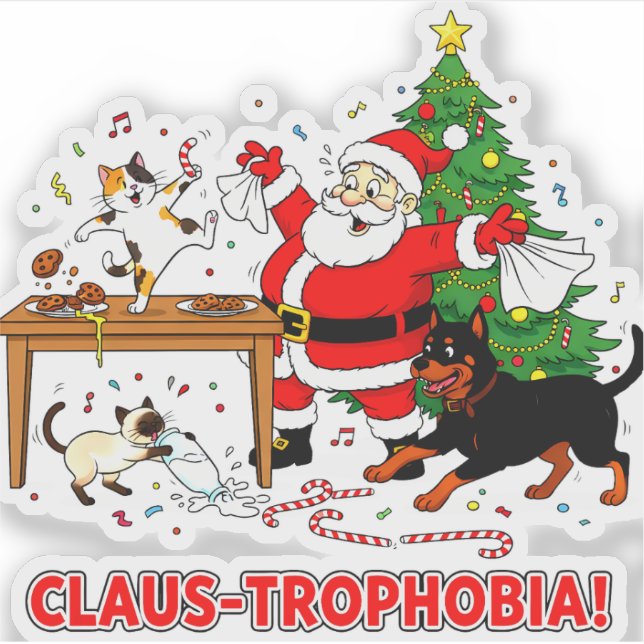 Sticker Claus-trophobia: Santa’s Cookie Chaos Crew (Devant)