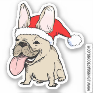 Sticker Clause drôle de Frenchie de chien de bouledogue