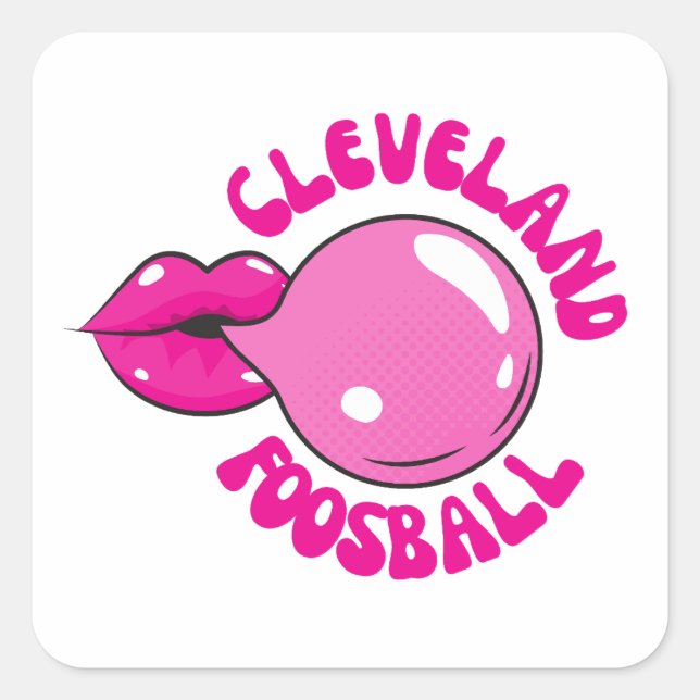 Sticker Cleveland Foosball Bubblegum (Devant)