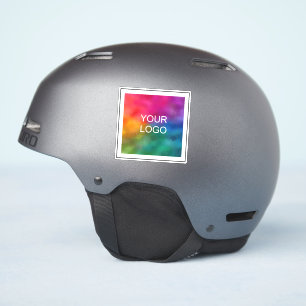 Sticker Client Nom commercial Logo ici simple