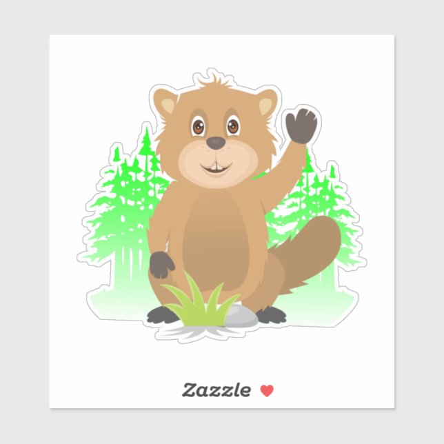 Sticker Clipart mole (Feuille)