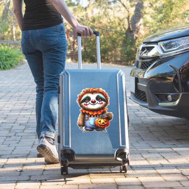 Sticker Clown Sloth Halloween Oversized T-Shirt (Valise Insitu)