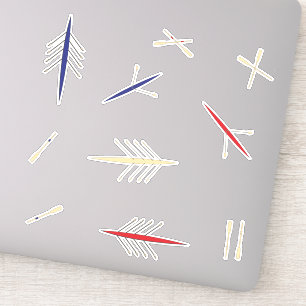 Sticker Club d'aviron bleu rouge