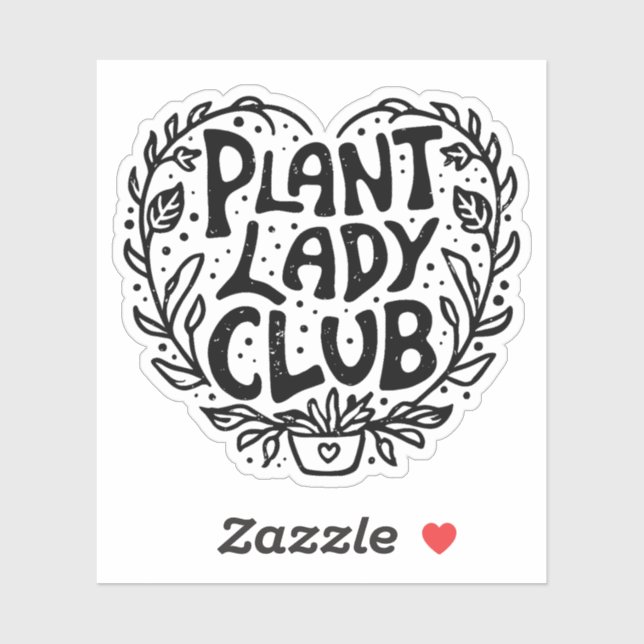 Sticker Club de femmes plantes (Feuille)