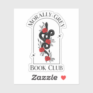 Sticker Club de livres gris moraux