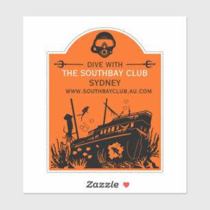 Sticker Club de plongée nautique