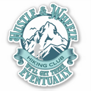 Sticker Club de Randonnées Hustle & Wheeze