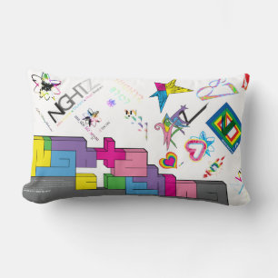 Sticker [CMYK/RNBW] Throw Pillow