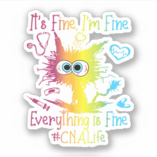Sticker Cna Life Tout Est Beau Coloré