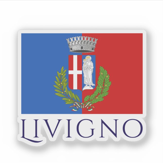 Sticker Coat of Arms of Livigno, Italy (Devant)
