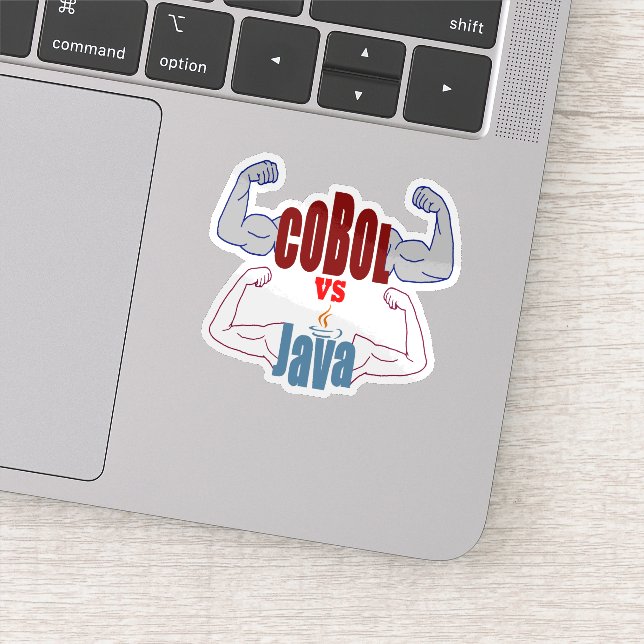 Sticker Cobol vs Java Programming Languages Showdown  (Détail)
