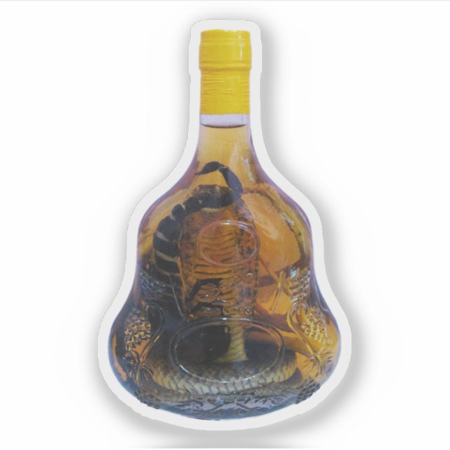 Sticker Cobra Snake Vs Scorpion Whiskey ... Yadong Lao (Devant)