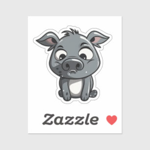 Sticker Cochon de dessin