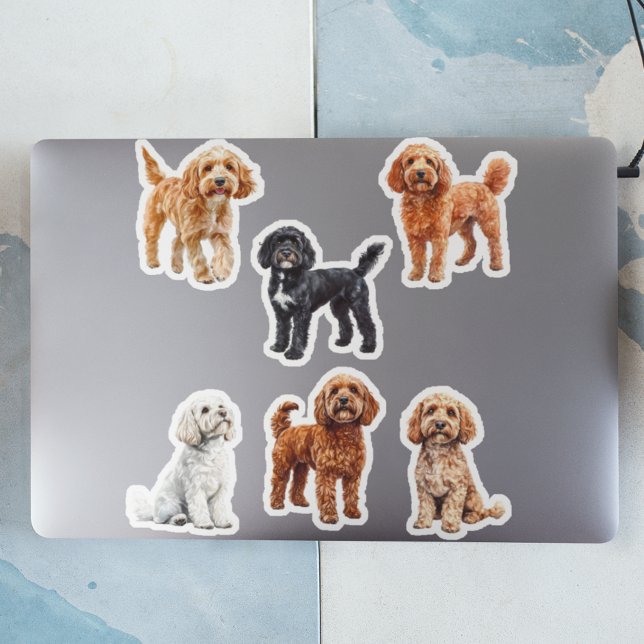 Sticker Cockapoo Cute Amoureux des chiens (Créateur téléchargé)