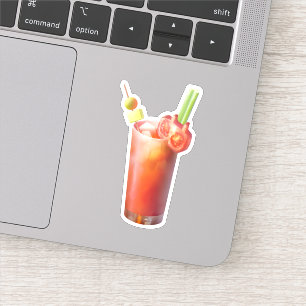 Sticker Cocktail Creative Bloody Mary