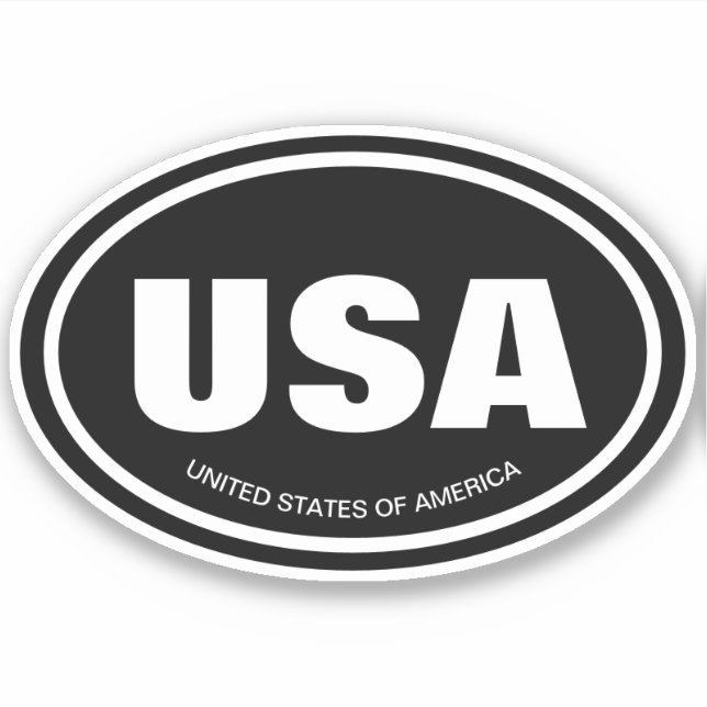 Sticker Code du pays du véhicule et abréviation de l'état  (Devant)