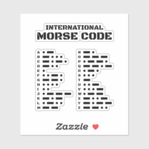 Sticker Code Morse International