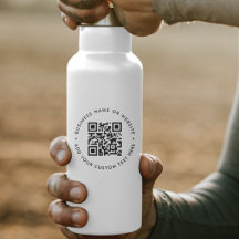 Code QR Bouteille d'eau de marque professionnelle 