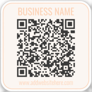 Sticker Code QR instantané (entrez l'URL de votre site Web