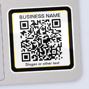 Sticker Code QR numérisable modifiable + votre nom d'entre